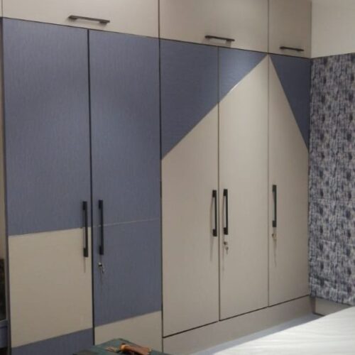 wooden wardrobe