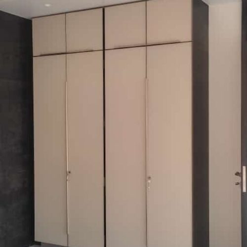 wooden wardrobe
