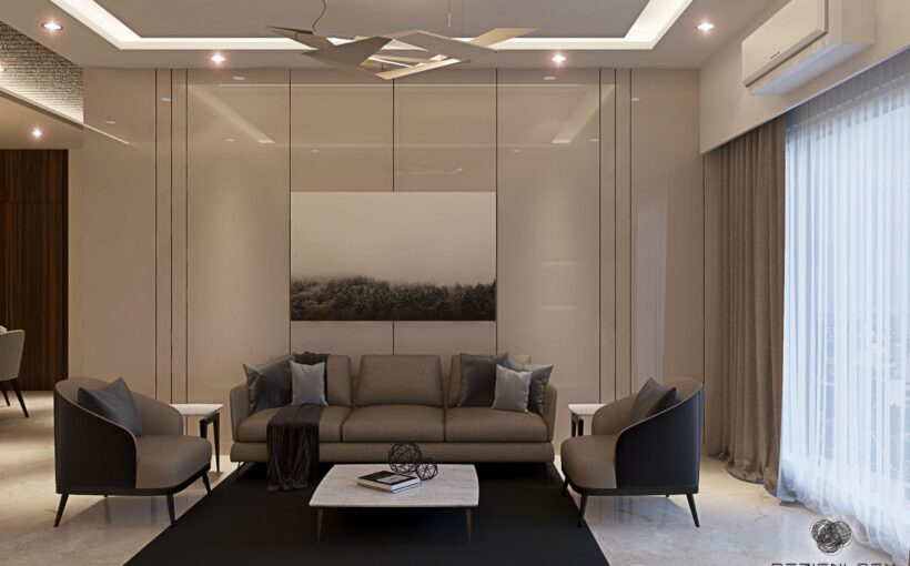 living room, wooden furniture, dezignlogy interiors