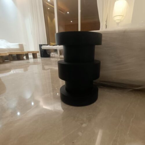 Round Design Wooden Table Unit