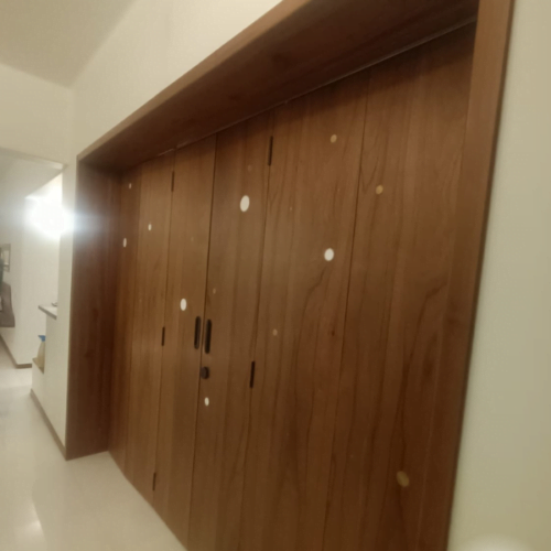 wooden sliding door